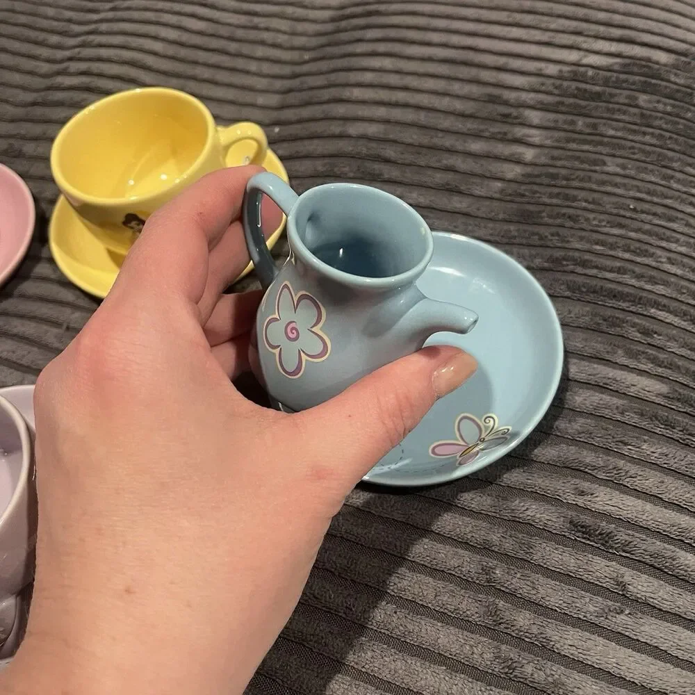 Princess Tea Partial Set Cups & Saucers Disney Parks Made In Thailand See Pics